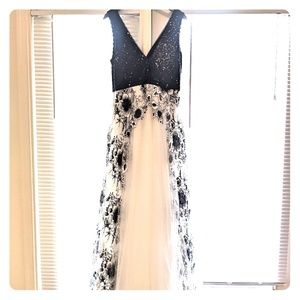 Black and White Prom Dress size 12